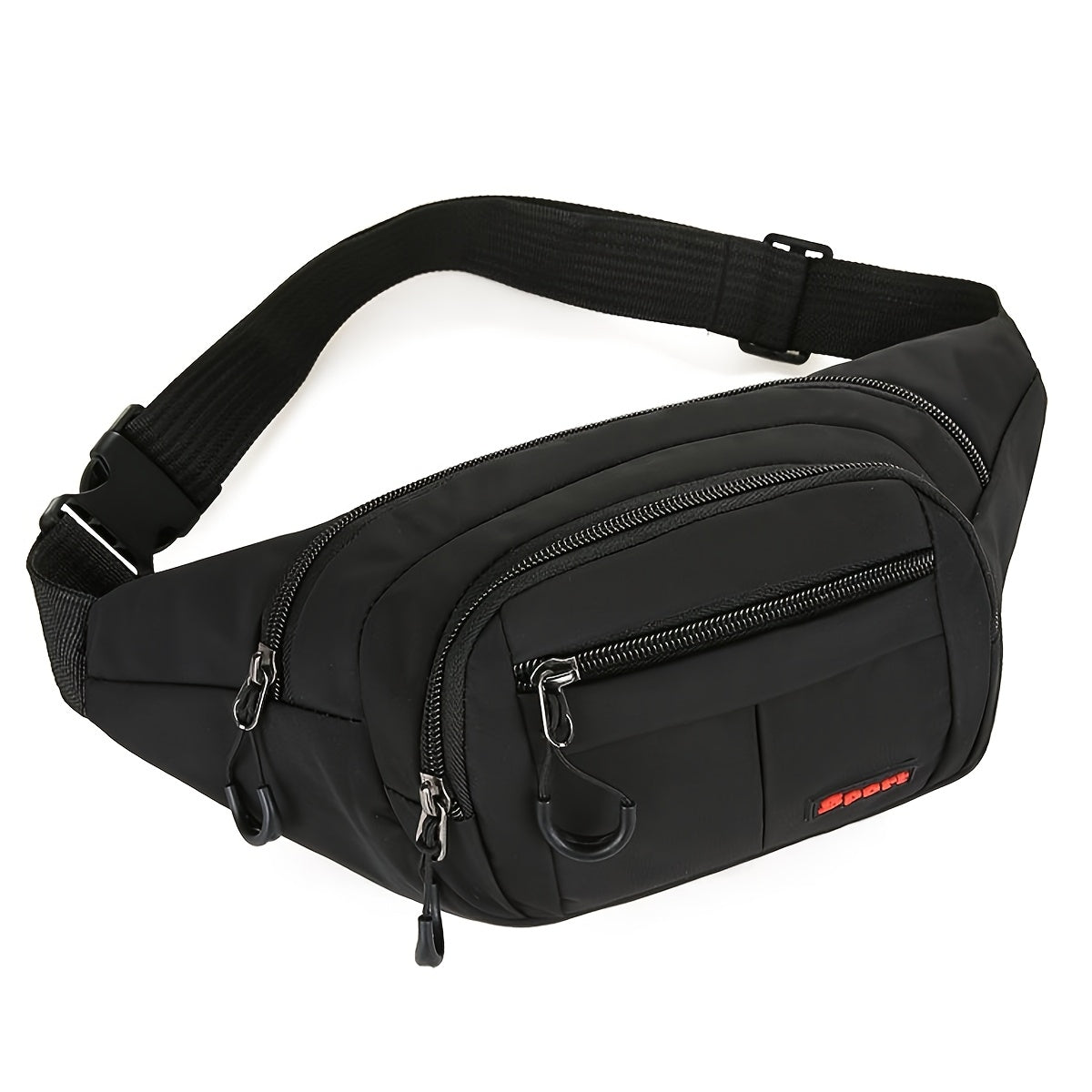 Large Capacity Men'S Waist Bag, Durable, and Stylish with Multiple Zip Compartments for Business, Travel, and Sports. Green, Adjustable Shoulder Strap, Zipper Closure, Lightweight Design, Business Waist Bag|Vibrant Zipper Design|Adjustable Strap Bag
