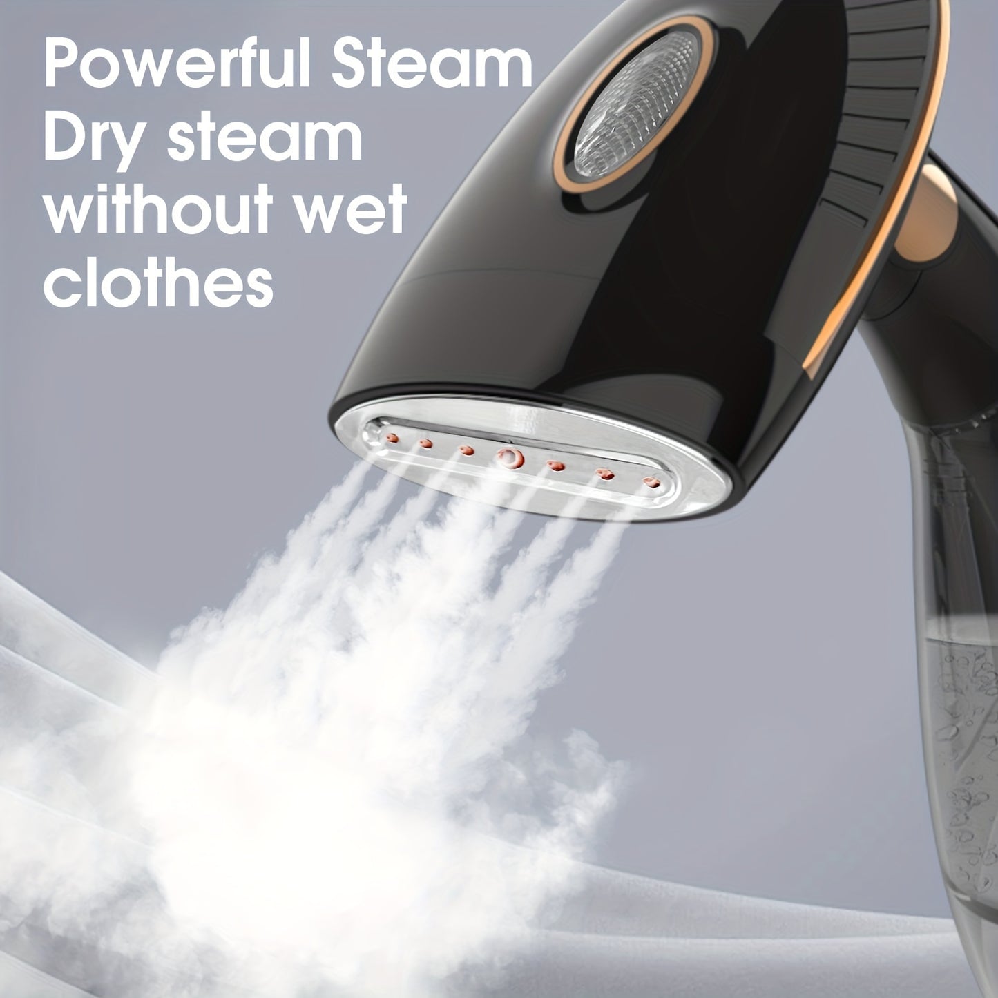 PANCERKA 1pc Portable Handheld Garment Steamer, 1500W, Large Water Tank, 30s Fast Heat-Up, Auto Shut-Off, Continuous Steam, Metal & Plastic, Ironing Machine for Home & Travel, UK Plug, 220V-240V