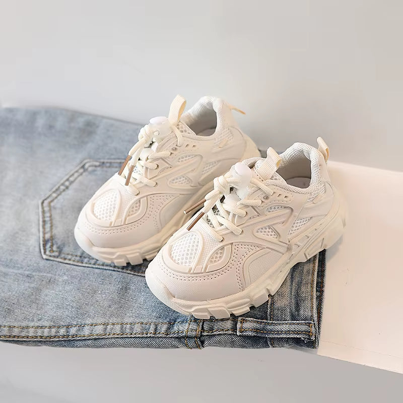 Children Mesh Sneakers Boys Breathable Cool Sports Sneakers Girls Night Noctilucent Clunky Sneakers Baby Soft Light Sneakers