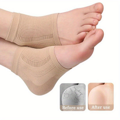 2pcs Heel Socks Foot Cover, Moisturizing Anti-wear Cracking Heel Cover Pads Heel Protector