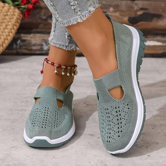 Women'S Breathable Slip-On Sneakers - Lightweight, Comfortable Walking Shoes for Summer, Travel, Shopping, and Outdoor Activities - Ideal Gift for Moms, Casual Style, Slipon Sneakers|Breathable Fabric Upper|Pvc Sole