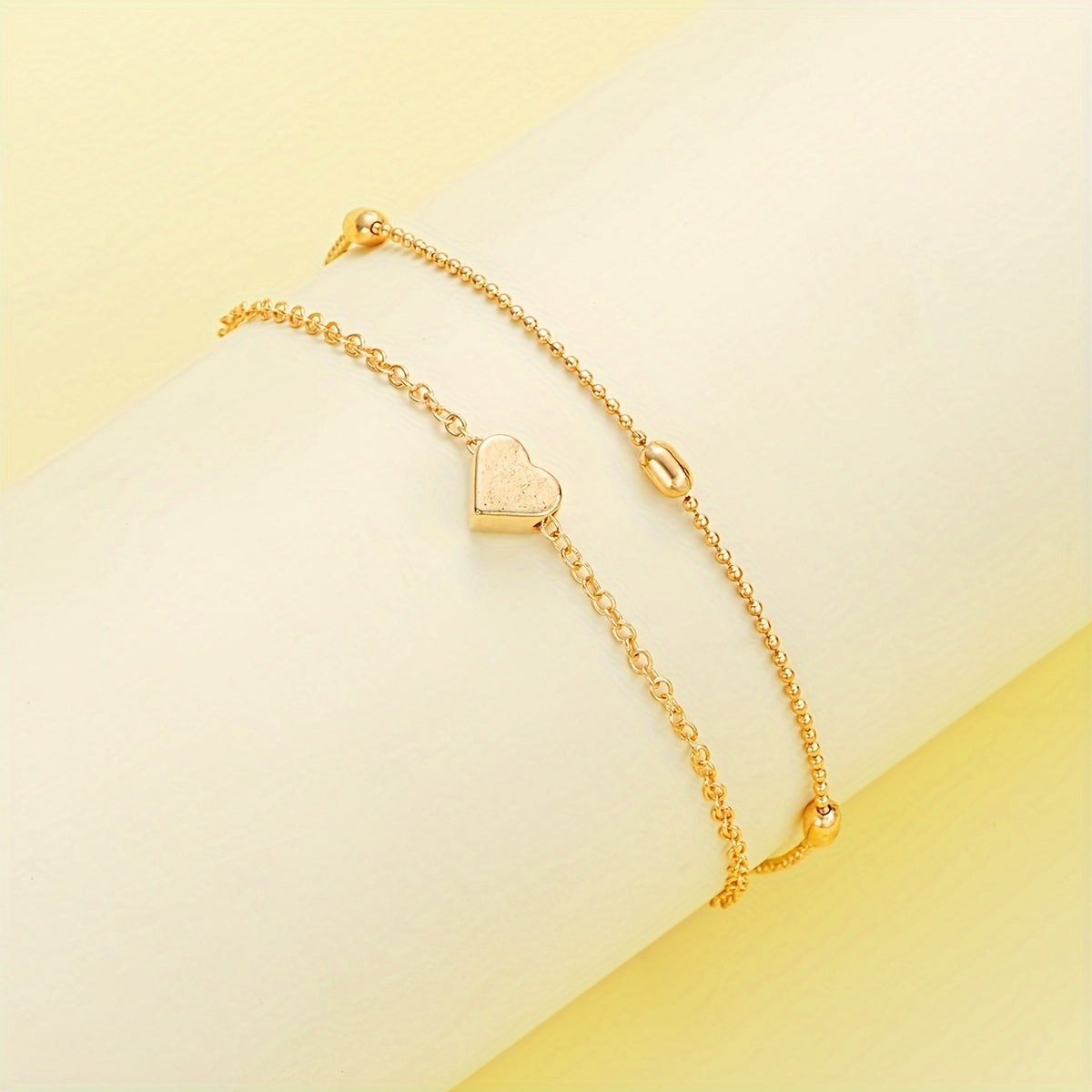 3pcs Set of Simple Love Imitation Pearl Necklace Bracelet Jewelry Set for Women, Dating, Vacation Gift, Daily Matching