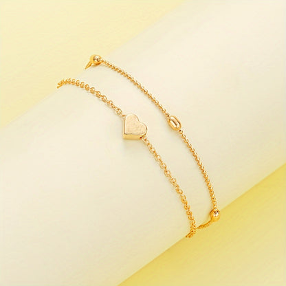 3pcs Set of Simple Love Imitation Pearl Necklace Bracelet Jewelry Set for Women, Dating, Vacation Gift, Daily Matching