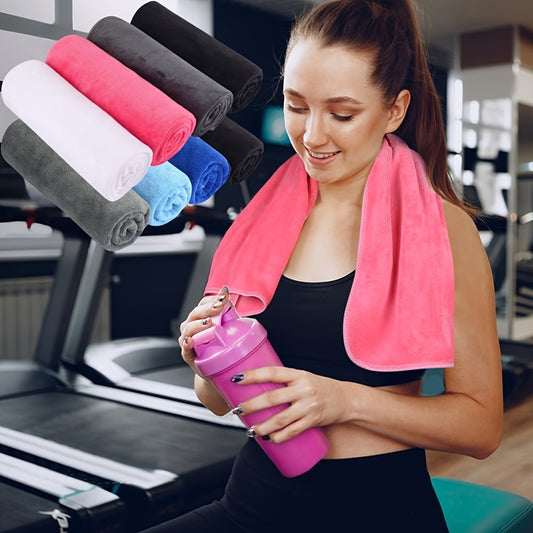 4pcs, Microfiber Gym Towels, Sports Fitness Workout Sweat Towel, Super Soft And Absorbent Towels
