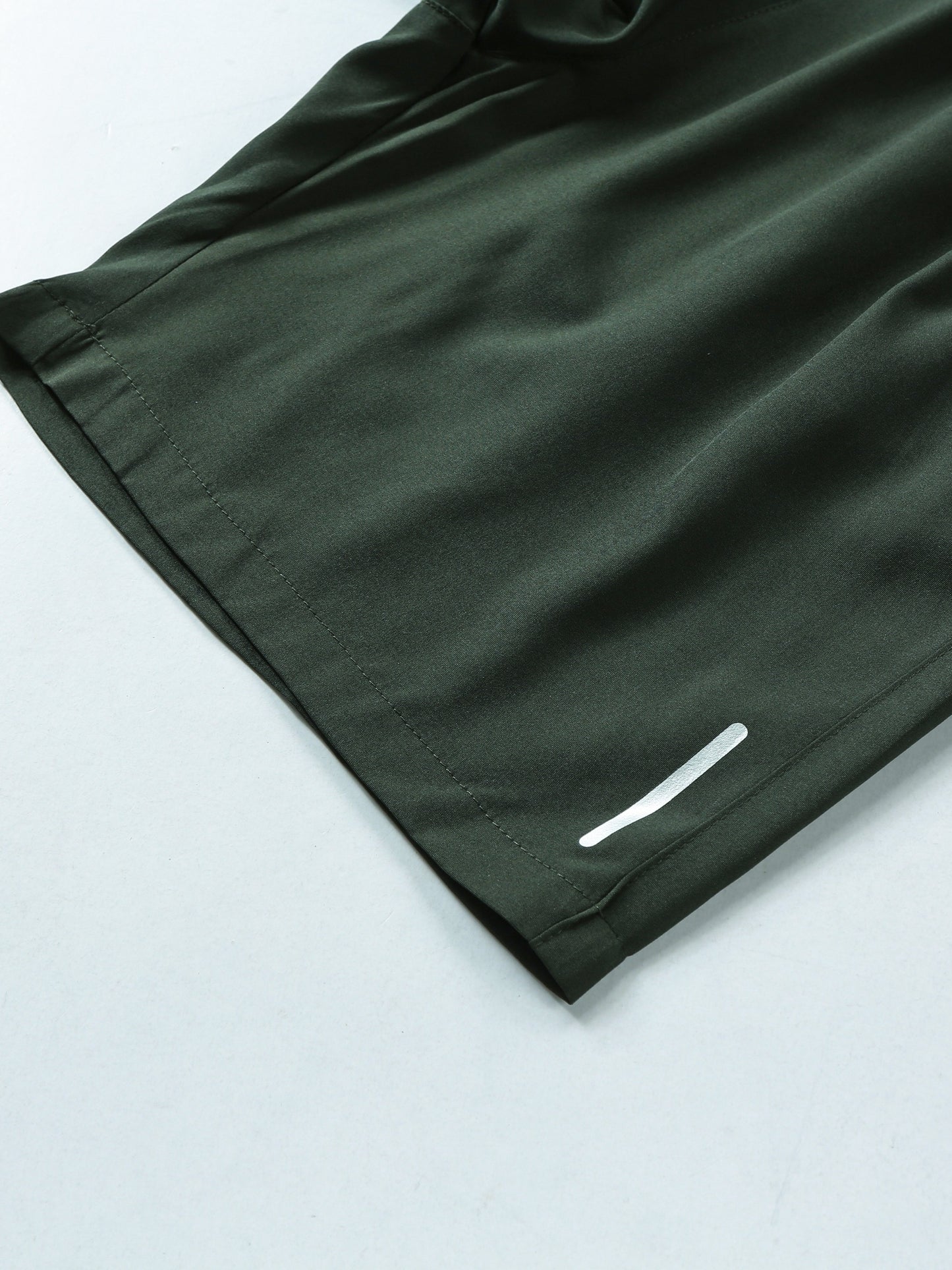 5pcs Men's Athletic Drawstring Shorts - Breathable, Stretchy Polyester & Spandex Blend for Running, Fitness & Casual Wear - Solid Color with Pockets