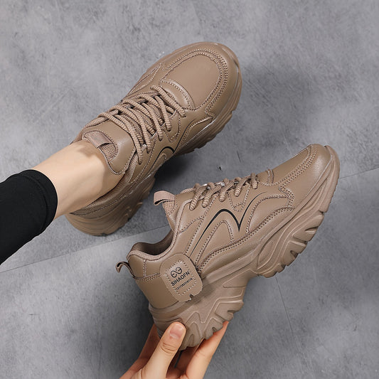 Women's High Quality Casual Running Shoes - Breathable Microfiber Cover Low-Top Sneakers with EVA Cushioned Sole, Lace-Up Design for All-Season Walking & Light Jogging