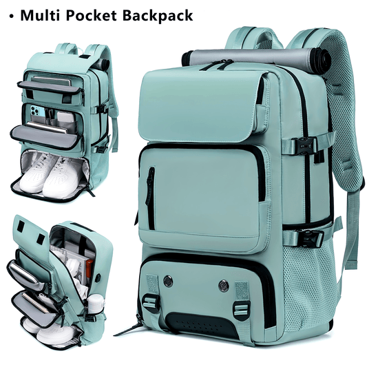 Versatile Large-Capacity Backpack for Men & Women - Durable Hiking & Camping Bag with Shoe Compartment, USB Charging Port, and Multiple Pockets - Ideal for Business and Personal Gifts, Camping Backpack